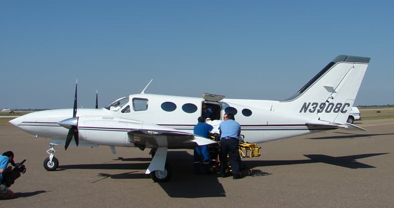 Air medical crew and aircraft