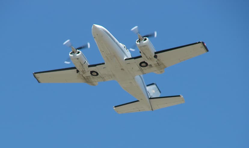 Valley AirCare fixed wing aircraft in flight