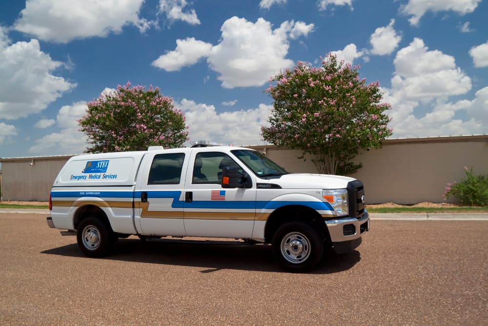 Ambulance interior medical equipment