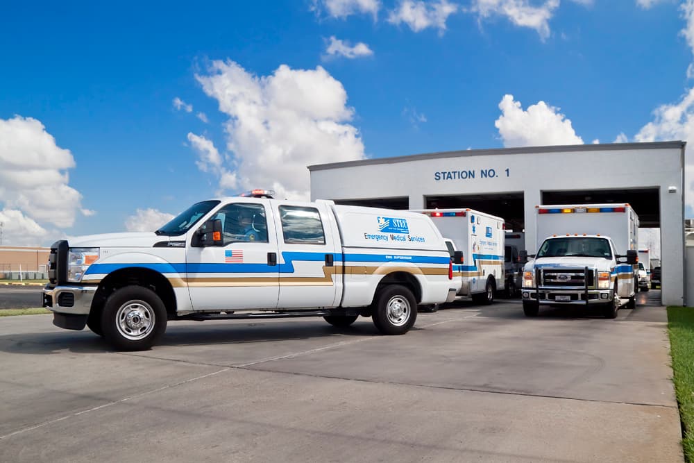 Ambulance unit on station